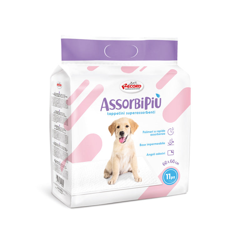 Tappetini extra assorbenti 60x60, Record Assorbipiù, 11 o 40pz