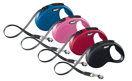 Guinzaglio retrattile per cani  FLEXI NEW CLASSIC, 5mt/50kg - Resistente e sicuro