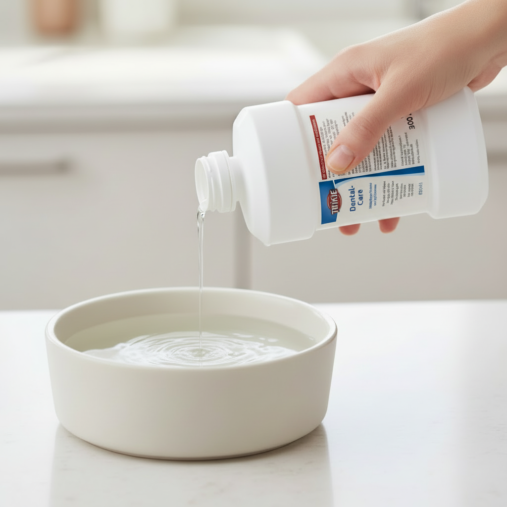 Soluzione per l'igiene dentale, cani e gatti, al profumo di mela, 300ml