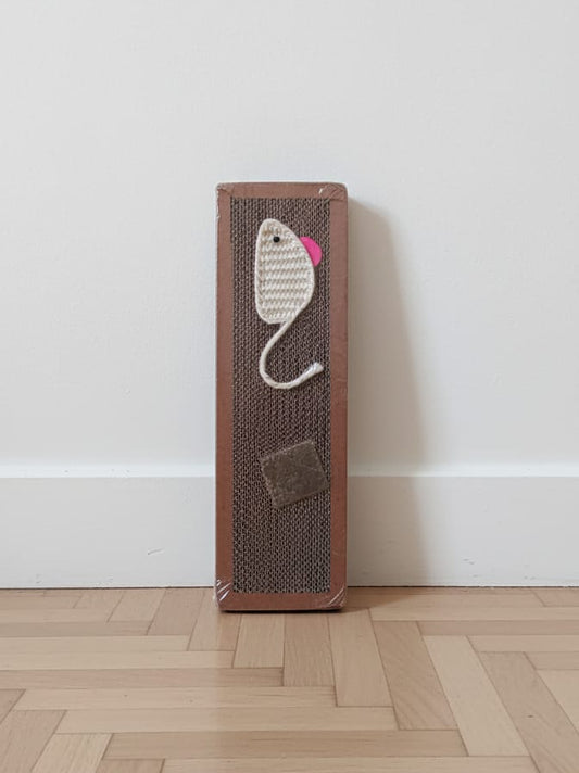 Tiragraffi in Cartone con Topino Decorativo