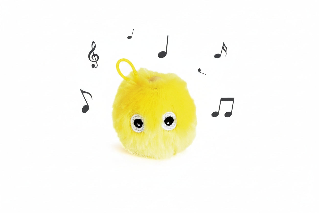 Pallina sonora in peluche, gioco per gatti interattivo e coinvolgente