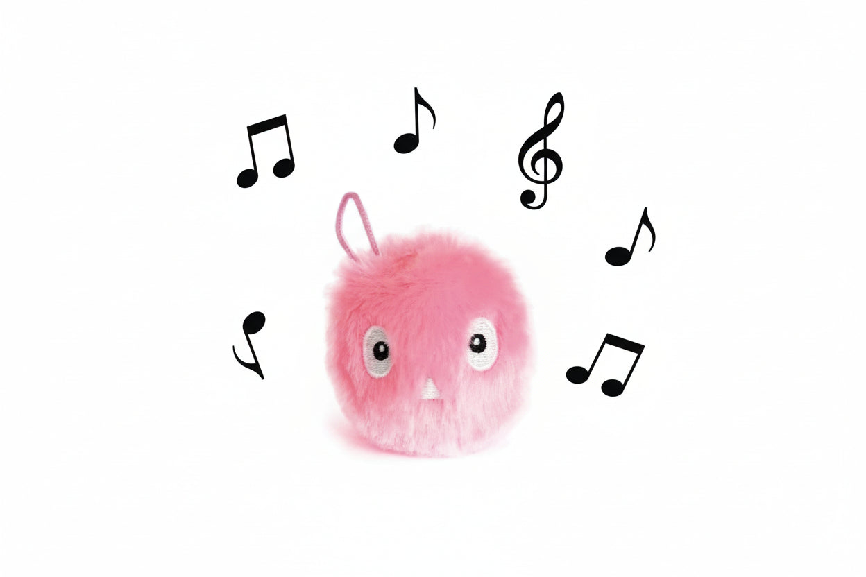 Pallina sonora in peluche, gioco per gatti interattivo e coinvolgente
