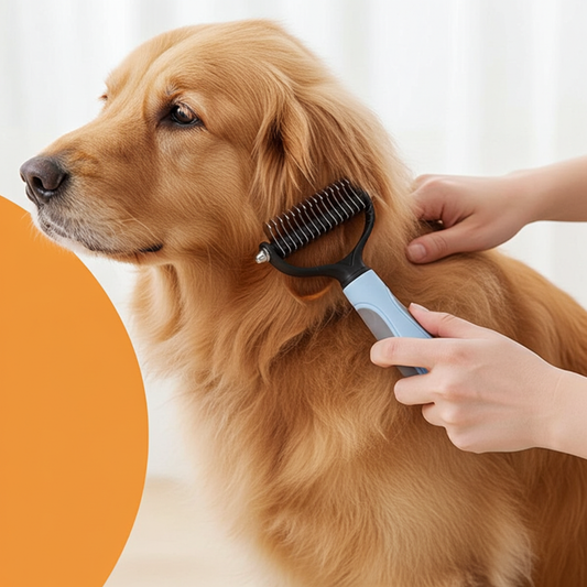 cardatore per deshedding azzurro