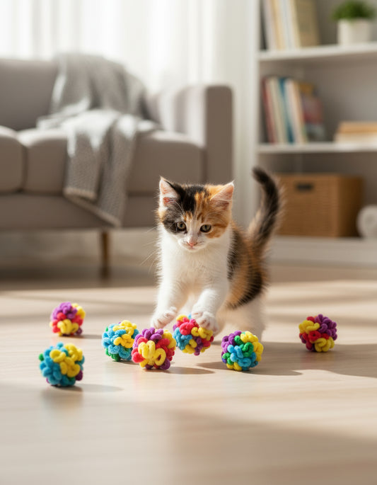 Palline per gatto curly ball